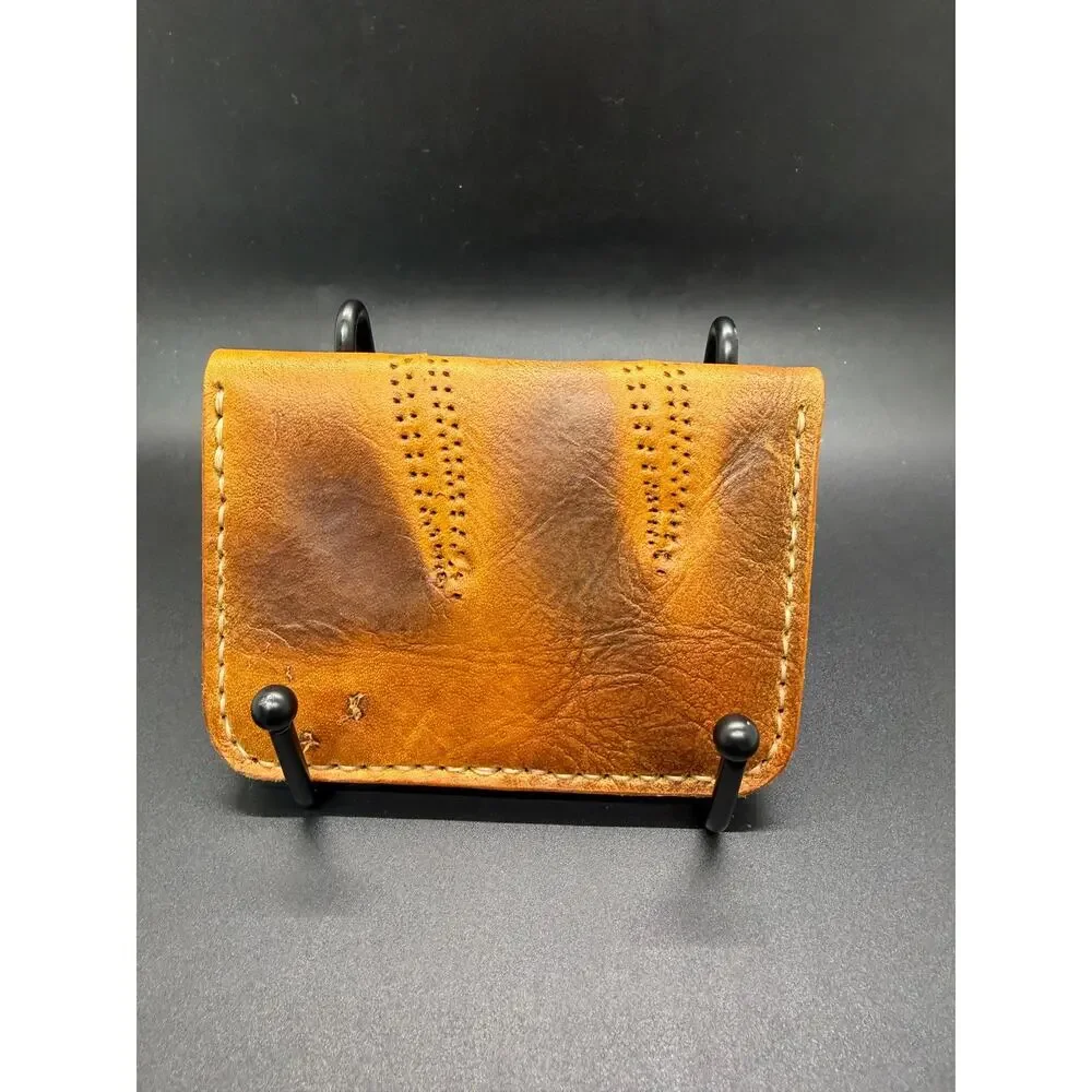 One-of-a-Kind Baseball Glove Button Snap Wallet – Vintage 1960s Leather
